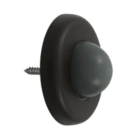 Patioplus 2.5 in. Diameter Wall Mount Convex Flush Bumper; Oil Rubbed Bronze - Steel PA569677